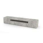 Meuble tv effet bois ciment 200x40 cm
