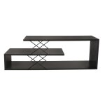 Meuble tv effet bois gris anthracite Meuble tv effet bois gris anthracite