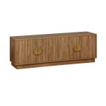 Meuble tv exotique finition effet bois de manguier