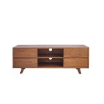 Meuble tv en mindi massif finition noyer 140 cm Meuble tv en mindi massif finition noyer 140 cm