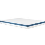 Meuble tv mural bois et blanc avec led