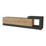 Meuble tv mural design beige 150 x 29. 5 x 38. 5 cm