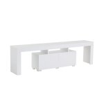 Meuble tv avec placards blanc 180cm