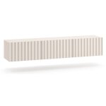Meuble tv suspendu 3 portes beige clair 170 cm Meuble tv suspendu 3 portes beige clair 170 cm