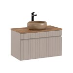Meuble vasque stratifiés beige Meuble vasque stratifiés beige