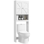 Meuble wc au - dessus des toilettes placard 2 portes étagère bois blanc Meuble wc au - dessus des toilettes placard 2 portes étagère bois blanc