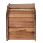 Mini boîte à pain en bois d'acacia Mini boîte à pain en bois d'acacia
