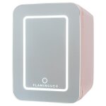 Mini frigo cosmétique 10l avec miroir et led 12v / 220v rose Mini frigo cosmétique 10l avec miroir et led 12v / 220v rose
