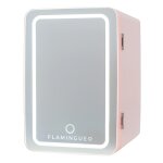 Mini frigo cosm�tique 6, 5l avec miroir et led 12v / 220v rose