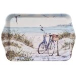 Mini plateau rectangulaire en mlamine vlo  la plage