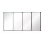Miroir atelier verrière en métal gris 75x140 Miroir atelier verrière en métal gris 75x140