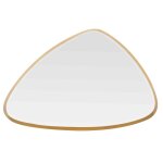Miroir biseaut triangle dor 62x42x4cm