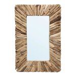 Miroir en bois flott naturel rectangulaire 60x40