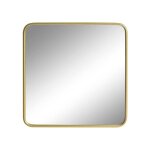 Miroir carré angles arrondis laiton or 65x65 Miroir carré angles arrondis laiton or 65x65