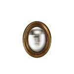 Miroir convexe ovale doré 24x19cm Miroir convexe ovale doré 24x19cm
