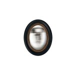 Miroir convexe ovale noir et doré 24x19cm Miroir convexe ovale noir et doré 24x19cm