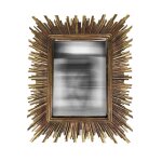 Miroir convexe rectangle doré 23, 4x28, 2cm Miroir convexe rectangle doré 23, 4x28, 2cm