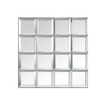 Miroir d�co design en verre gris