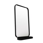 Miroir avec étagère en métal noir 51x78 Miroir avec étagère en métal noir 51x78