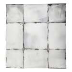 Miroir fenêtre carré effet vieilli 100x100 Miroir fenêtre carré effet vieilli 100x100
