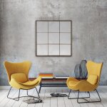 Miroir fenêtre style industriel 100x100 noir Miroir fenêtre style industriel 100x100 noir