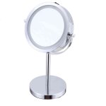 Miroir grossissant en mtal inox  led