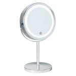 Miroir grossissant x5 lumineux rond sur pied