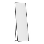 Miroir intgral 150 x 40 cm verre tremp pour chambre salon noir