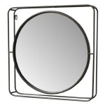 Miroir en mtal cuivr 51 x 51 x 8