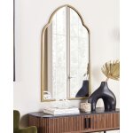 Miroir en mtal dor 104x58