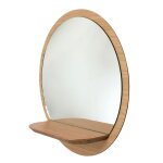 Miroir mural rond avec tablette sunrise petit modèle d30cm Miroir mural rond avec tablette sunrise petit modèle d30cm