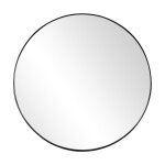 Miroir mural suspendu en noir 80 cm en mtal