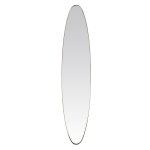 Miroir ovale aux bords fins dor� 24x118cm