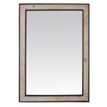 Miroir rectangle en bois et métal 73x103cm Miroir rectangle en bois et métal 73x103cm
