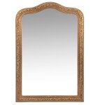 Miroir rectangulaire � moulures dor� mat 65x95