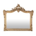 Miroir rectangulaire à moulures dorées 114x100 Miroir rectangulaire à moulures dorées 114x100