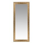 Miroir rectangulaire  moulures dores 59x145