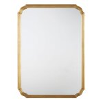 Miroir rectangulaire � moulures dor�es 80x110