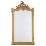 Miroir rectangulaire à moulures dorées 85x153 Miroir rectangulaire à moulures dorées 85x153