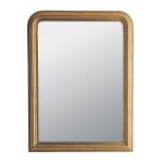 Miroir rectangulaire  moulures dores, 90x120