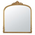 Miroir rectangulaires � moulures dor�es 98x108