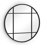Miroir rond diamètre 80 avec encadrement en métal noir Miroir rond diamètre 80 avec encadrement en métal noir