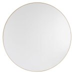 Miroir rond biseauté en métal doré d100 Miroir rond biseauté en métal doré d100