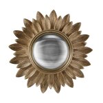 Miroir rond convexe contours feuille 30 cm Miroir rond convexe contours feuille 30 cm
