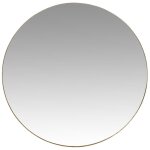 Miroir rond en métal doré d90 Miroir rond en métal doré d90