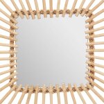 Miroir rotin carr 40x40cm