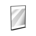 Miroir salle de bains en aluminium noir 10x60x80cm