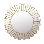 Miroir en verre dor - h130 cm