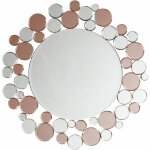 Miroir verre rose