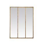 Miroir verrière style industriel 90x120 - doré Miroir verrière style industriel 90x120 - doré